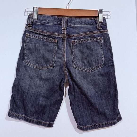 Childrens Place Boys Adjustable Waist Blue Denim Jean Shorts Size 6 Inseam 8in - Picture 2 of 15